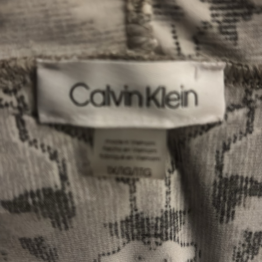 Calvin Klein Gray Asymmetrical Sleeveless Tank Top - Picture 4 of 4